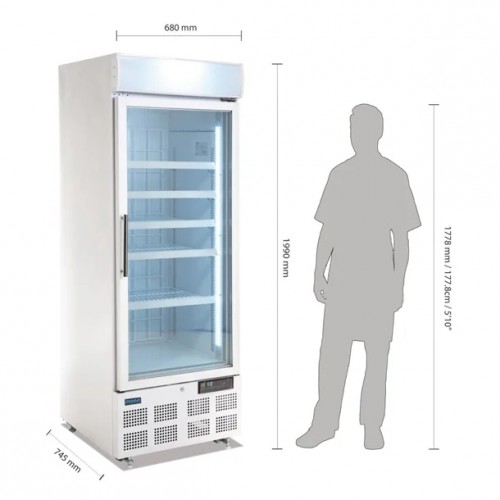 Polar Display Freezer with Light Box...