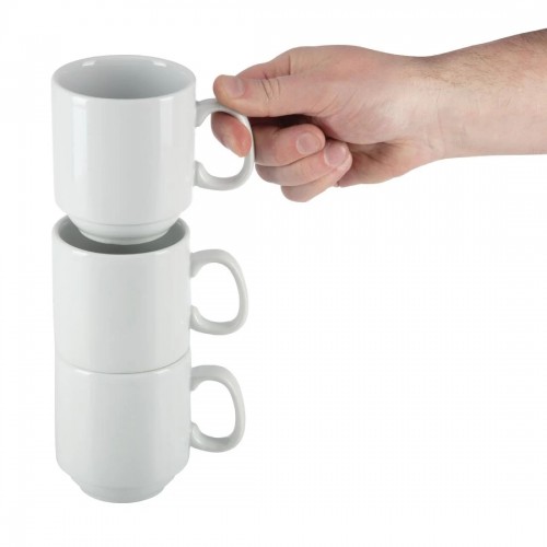 Olympia 10oz Stacking Mugs Tea Coffee...