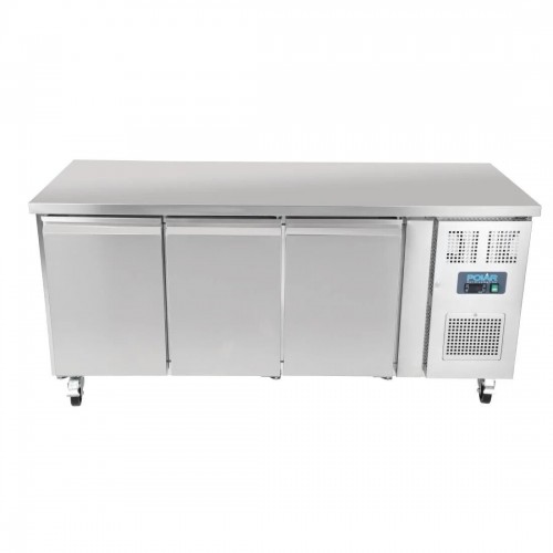 Polar 3 Door Counter Fridge 339 Ltr G378