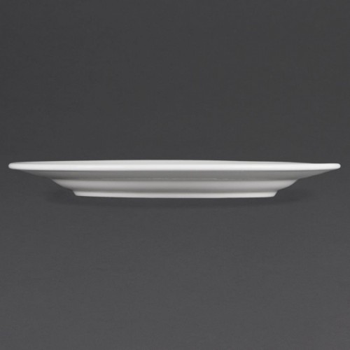 Olympia Whiteware Wide Rimmed Plates 310mm