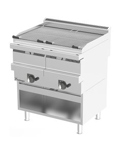 Professional Vapour Grill Gas on Open base 6 burners 22kW | VG8070GT-KS8070