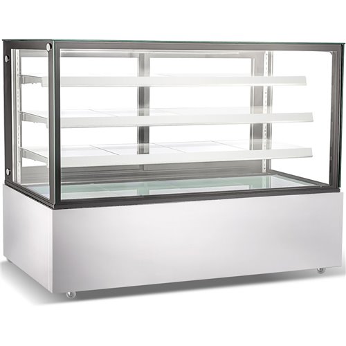Cake counter 1800x730x1300mm 3 shelves Stainless steel base LED | GN1800RF3