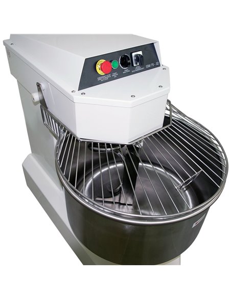 Industrial Spiral Dough Mixer 75 litres Fixed head Fixed bowl 2 speeds 400V/3 phase | ISM7532