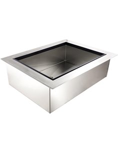 Drop-in Food Well Ice cooled Stainless steel 2xGN1/1 | DIICFW22634