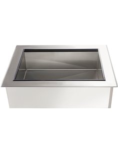Drop-in Food Well Ice cooled Stainless steel 2xGN1/1 | DIICFW22634 2