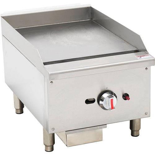 Premium Commercial Gas Griddle Smooth plate 1 burner 7.5kW Countertop | EGG16S