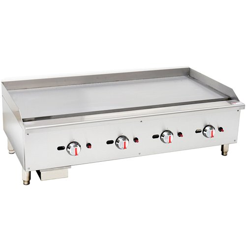 Premium Commercial Gas Griddle Smooth plate 4 burners 30kW Countertop | EGG48S