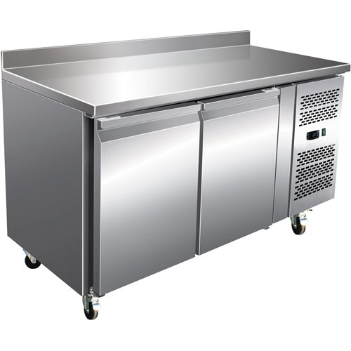 Commercial Refrigerated Counter with Upstand 2 doors Depth 700mm | RG22V