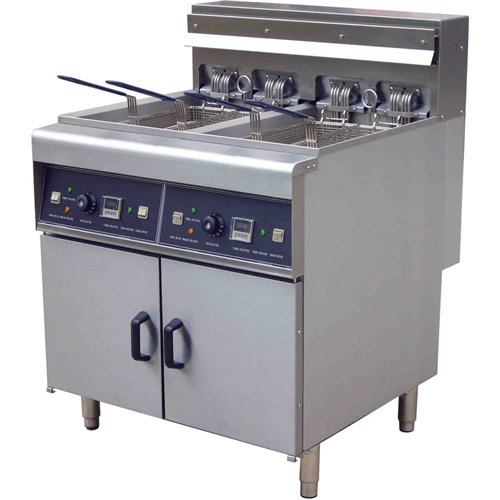  Professional Free Standing Electric Fryer Twin Tank 28L + 28L | DF28L2