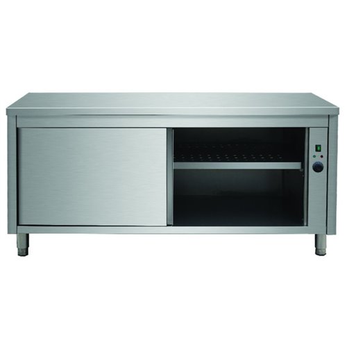 Professional Heated Cupboard Stainless steel Sliding doors Width 1200mm Depth 700mm | THWSR127