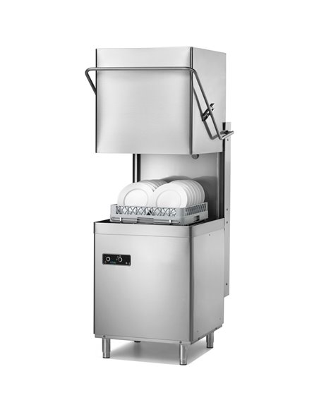 Passthrough Dishwasher Premium 500mm basket 48 baskets/hour Break tank Drain pump Detergent dosing pump 230V | ADX10MB