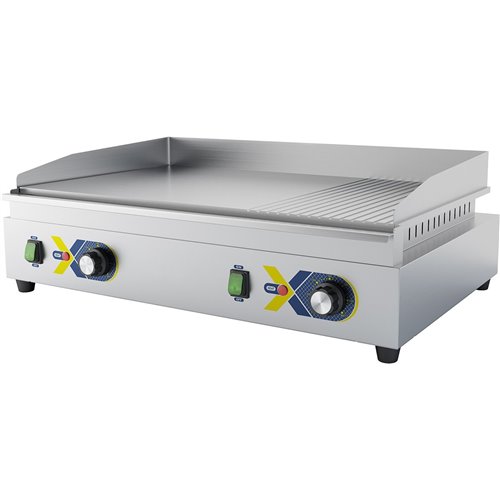Chrome Coated Commercial Griddle Smooth/Ribbed 720x460x240mm  3.5kW Electric | EG720D