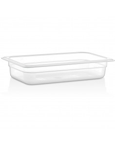 Polypropylene Gastronorm Pan GN1/3 Depth 65mm Clear 2 litres | DA-GNPP1365