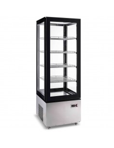 Refrigerated Display Case 400 Litres Black/Stainless Steel | DA-CL400