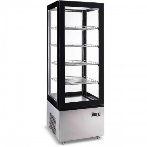 Refrigerated Display Case 400 Litres Black/Stainless Steel | DA-CL400