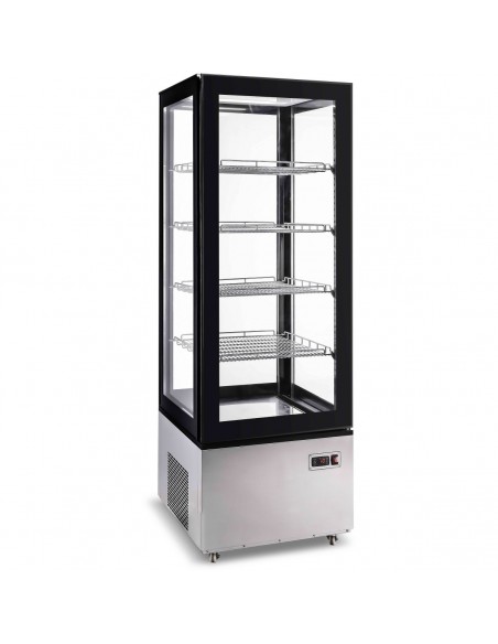 Refrigerated Display Case 400 Litres Black/Stainless Steel | DA-CL400