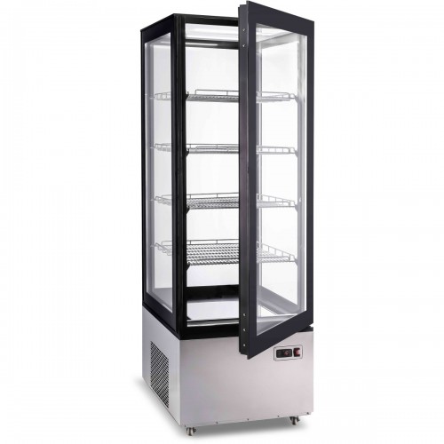 Refrigerated Display Case 400 Litres Black/Stainless Steel | DA-CL400