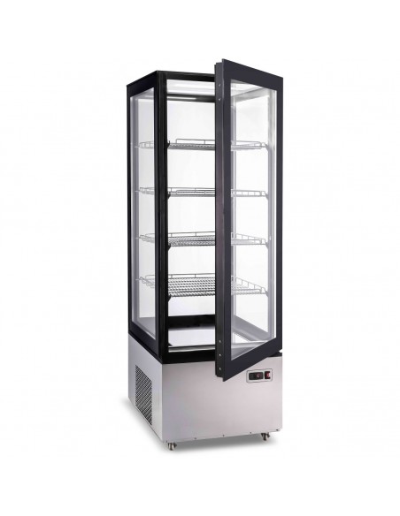 Refrigerated Display Case 400 Litres Black/Stainless Steel | DA-CL400