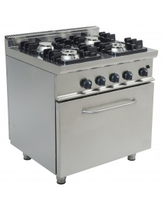 Professional Gas range 4 burners 20kW Gas oven 5.8kW | DA-THG7F4PWFG1