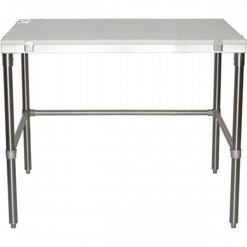 Professional Solid Stainless Steel Poly Top Work Table 1200x600x900mm | DA-PSWT600X1200OB