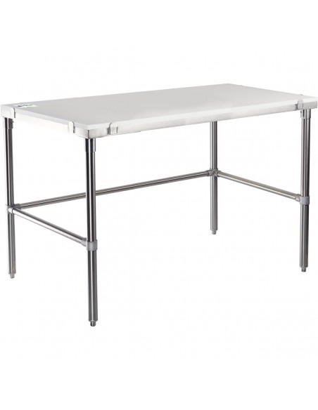 Professional Solid Stainless Steel Poly Top Work Table 1200x600x900mm | DA-PSWT600X1200OB