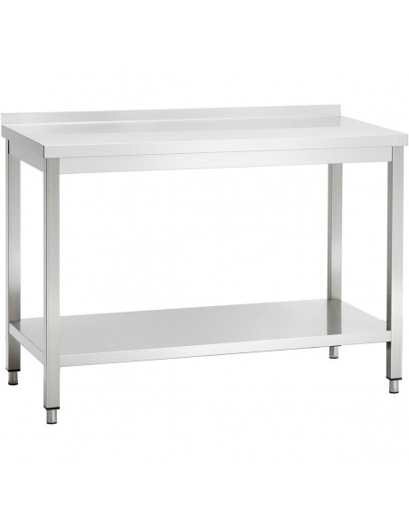 Professional Work table Stainless steel Bottom shelf Upstand ...