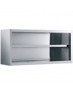 Wall cabinet Open Stainless steel Width 1400mm Depth 400mm | DA-THWOR144