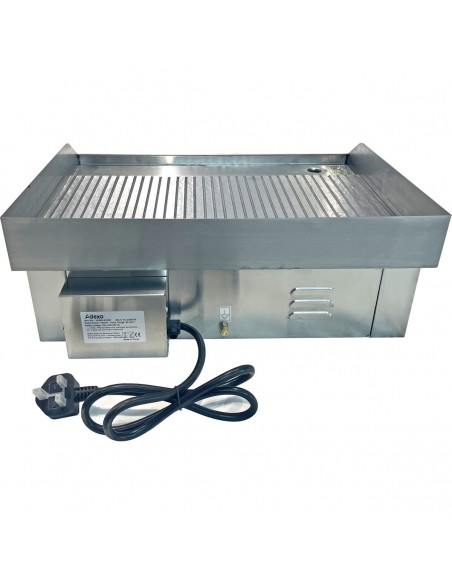 Commercial Griddle Ribbed Medium 1 zone 3kW Electric | DA-WHEG818AR