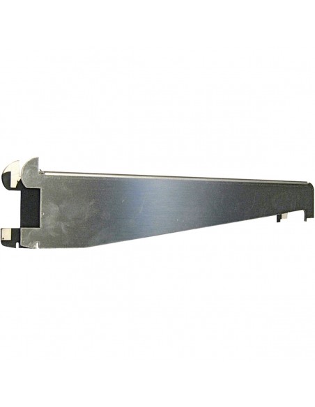 Wall shelf 2 levels 2000x400mm Stainless steel | DA-VWS2042