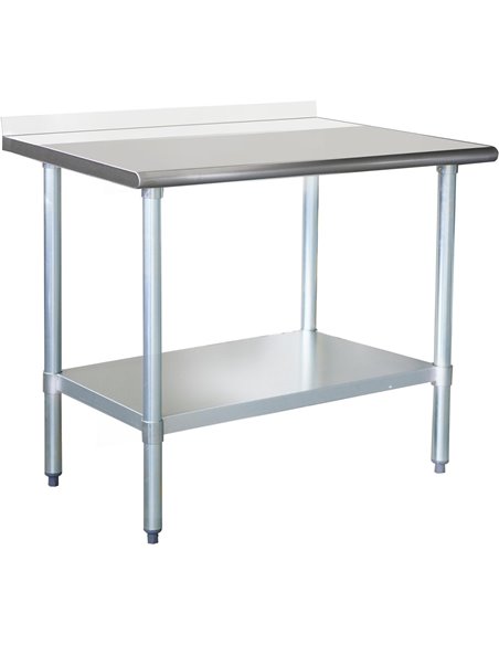 Commercial Work table Stainless steel Rear upstand Bottom shelf 750x600x900mm | DA-WTG600X75050R