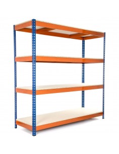 Industrial Shelving Unit Heavy duty 1200x600x1800mm 4 shelves 500 kg/shelf Powder coated steel | DA-H12060