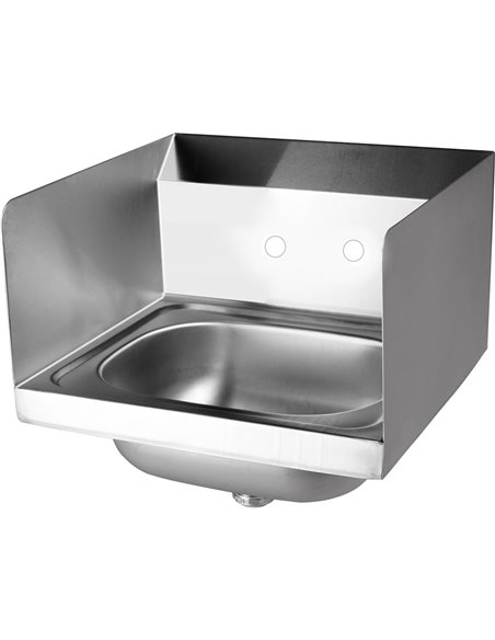 Wall mounted Hand Sink Wall mounted faucet Side splash Stainless steel | DA-HS15SP