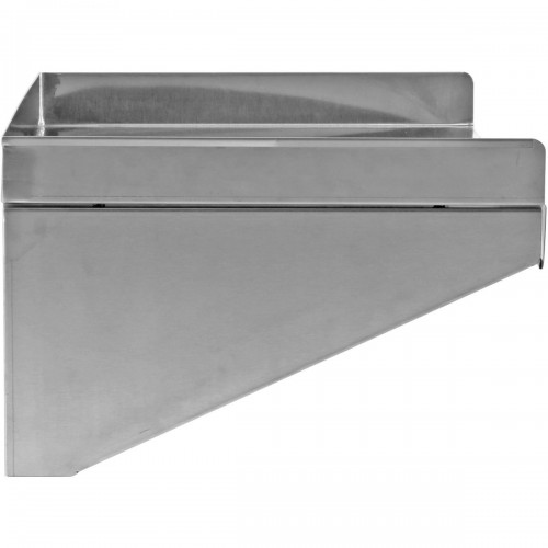 Wall shelf 1 level 3 sides upturn 900x400x254mm Stainless steel | DA-WSW40090B