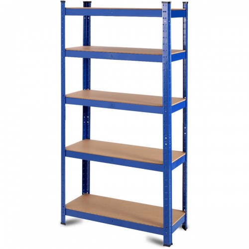 Industrial Shelving Unit Medium duty 900x400x1800mm 5 shelves 175 kg/shelf Powder coated steel | DA-P9040
