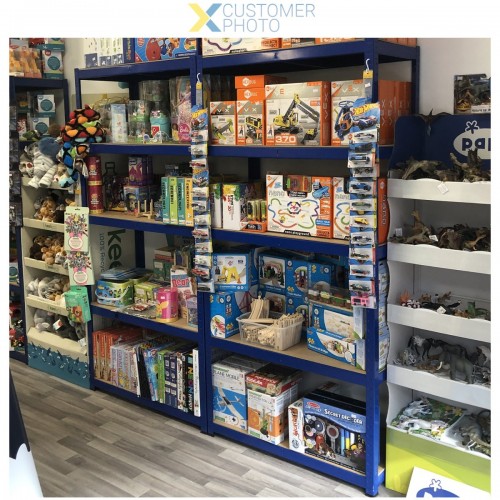 Industrial Shelving Unit Medium duty 900x400x1800mm 5 shelves 175 kg/shelf Powder coated steel | DA-P9040