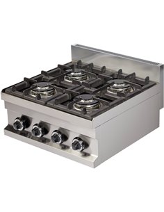Gas boiling top 4 burners 14.4kW | DA-Hotmax 600 GC606