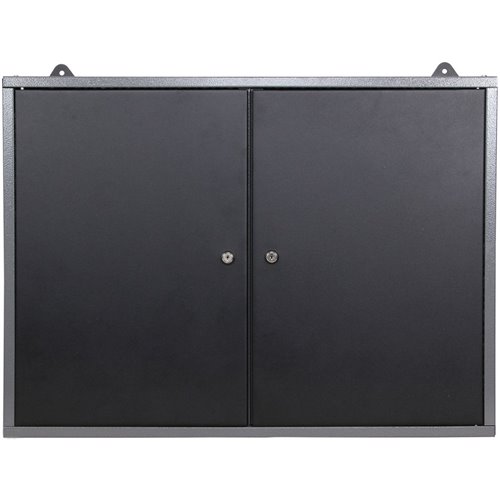 Professional Grey and Black Wall Mounted Double Door Tool Cabinet with Key 800x200x600mm | DA-TC002