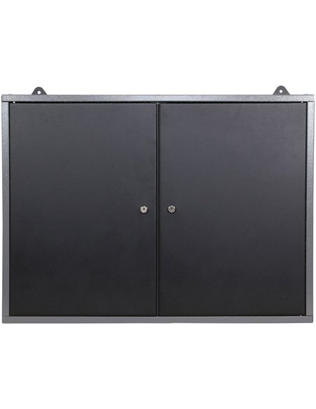 Professional Grey and Black Wall Mounted Double Door Tool Cabinet with Key 800x200x600mm | DA-TC002