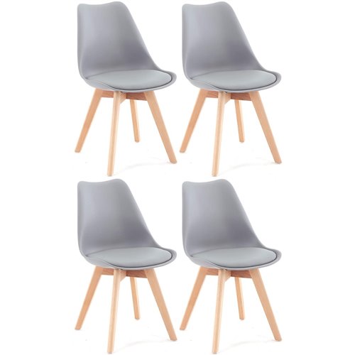 Side Dining Chair Padded seat Grey | DA-WW003G