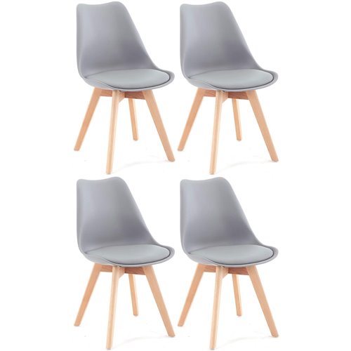 Side Dining Chair Padded seat Grey | DA-WW003G