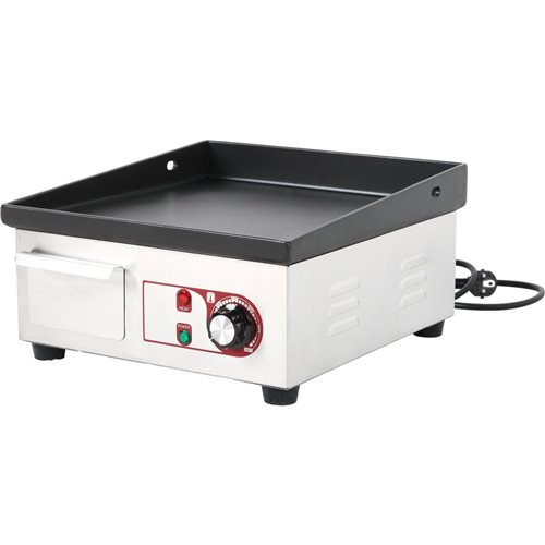 Commercial Griddle Smooth 360x380mm Enamelled plate 1.5kW Electric | DA-EG3638