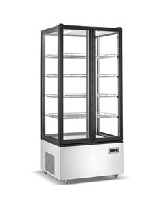 Refrigerated Display Case 600 Litres Black/Stainless Steel | DA-CL600