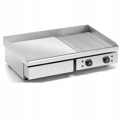 Commercial Griddle Smooth/Ribbed 730x470x240mm 4.4kW Electric | DA-HEG822