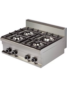 Gas boiling top 4 burners 24.0kW | DA-Hotmax 700 GR721S