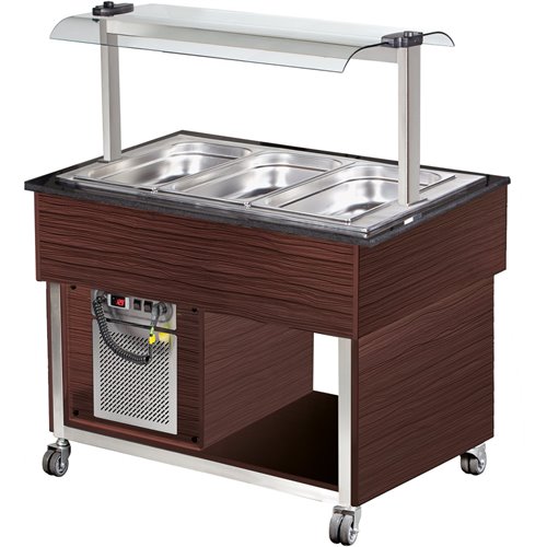 Refrigerated Salad Bar 3xGN1/1 Wenge | DA-MBC811BW