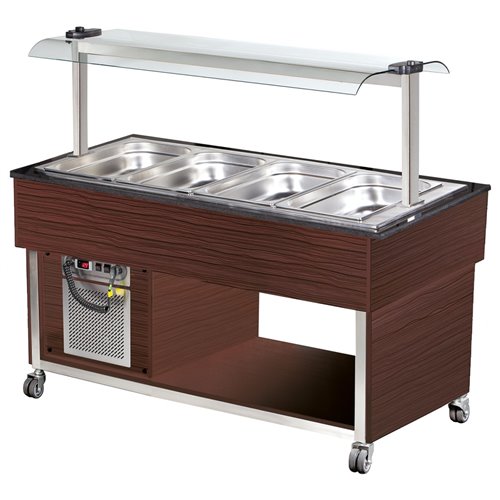 Refrigerated Salad Bar 4xGN1/1 Wenge | DA-MBC814BW