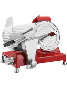 Commercial Meat slicer 10''/250mm Aluminium Coated Red | DA-BF250ROUGE