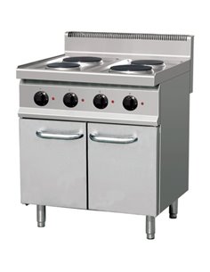 Professional Electric Cooker 4 plates 9.2kW Cabinet base | DA-THE7P4M