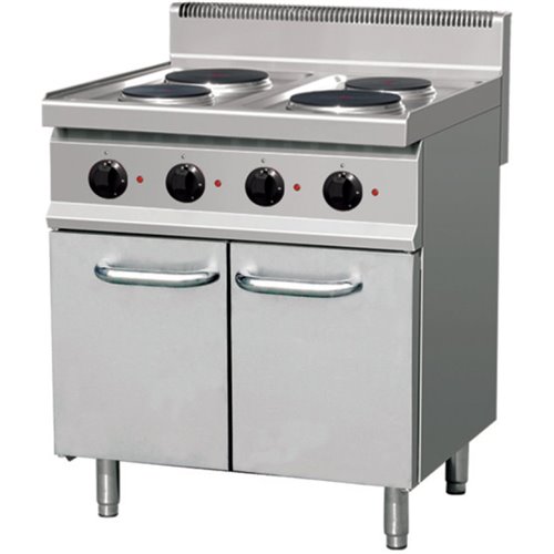 Professional Electric Cooker 4 plates 9.2kW Cabinet base | DA-THE7P4M