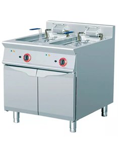 Heavy Duty Free standing Fryer Electric Twin tank 2x28 litres 24kW | DA-THE9F2828M